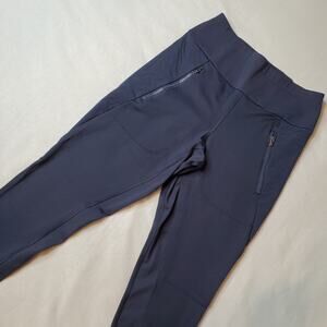 Athleta Women's Size XS Peak Hybrid Fleece Tight Pants Pull On Blue 511126